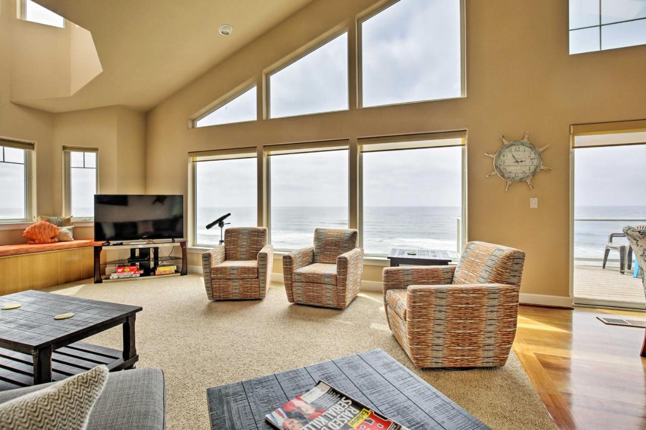 Oceanfront South Beach Home With Hot Tub And Sauna Newport Buitenkant foto